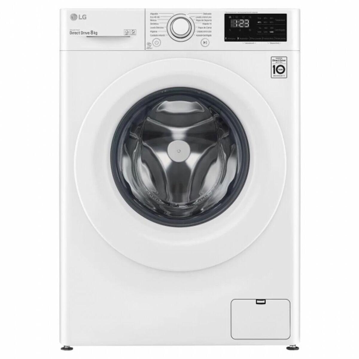 Lavadora LG F4WV3008N3W 8 kg 1400 rpm