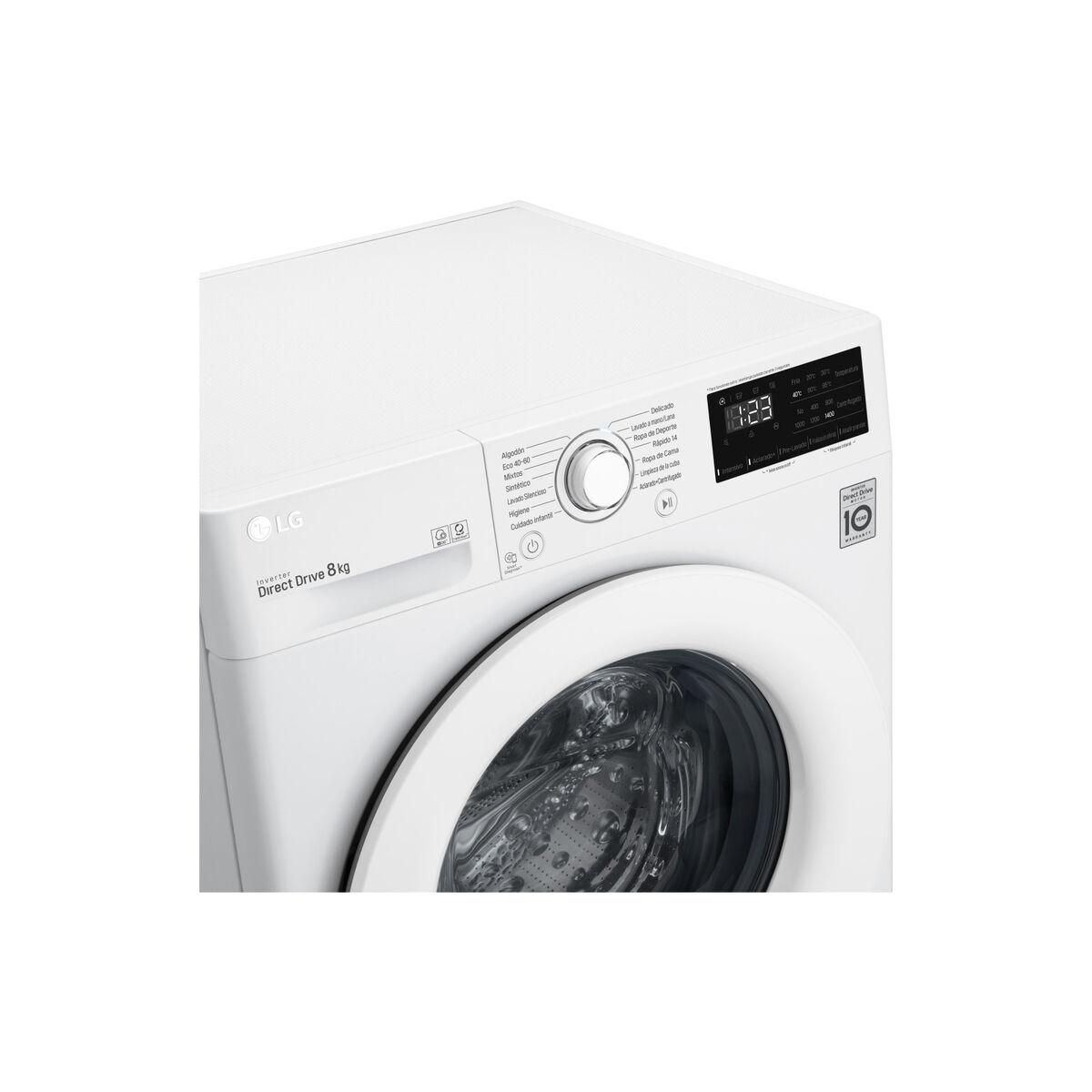 Lavadora LG F4WV3008N3W 8 kg 1400 rpm