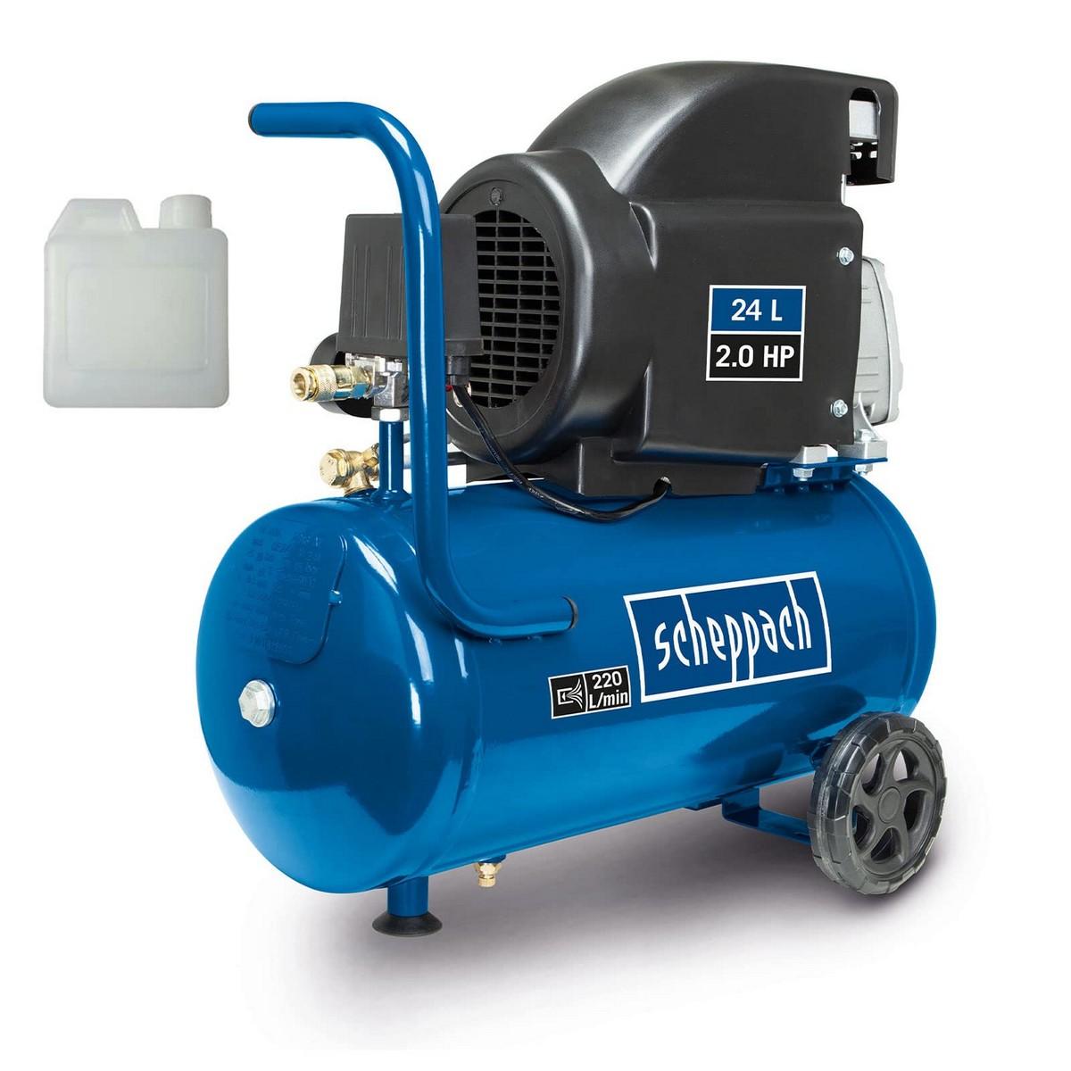 Compresor de Aire Scheppach HC26 8 bar 1500 W 24 L