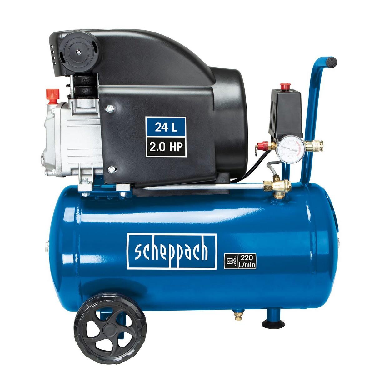 Compresor de Aire Scheppach HC26 8 bar 1500 W 24 L