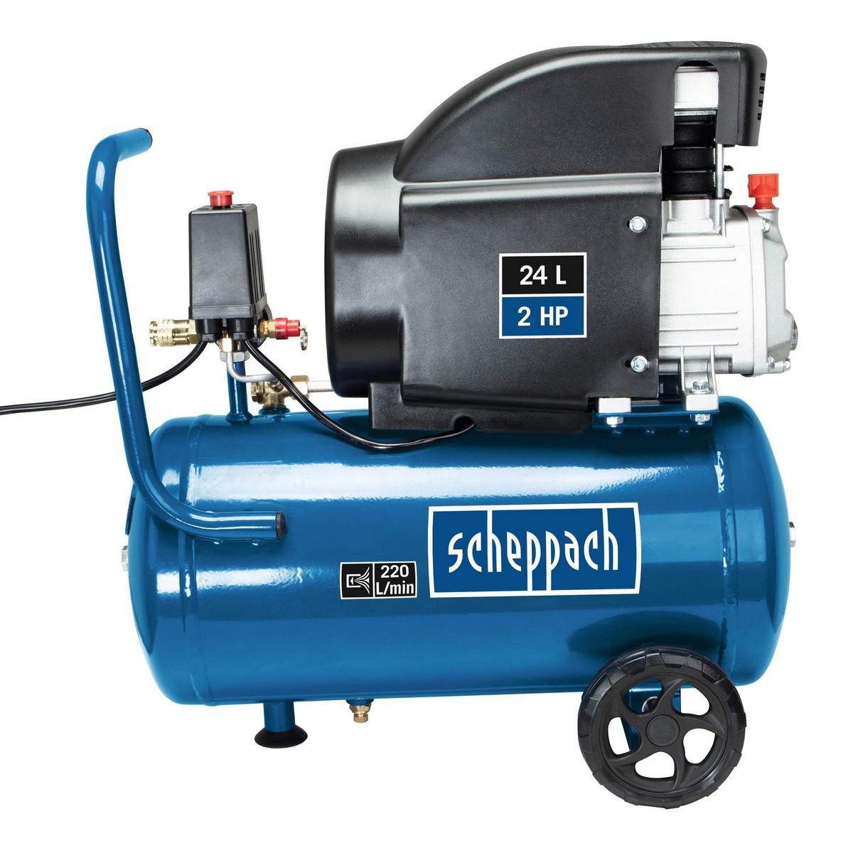 Compresor de Aire Scheppach HC26 8 bar 1500 W 24 L