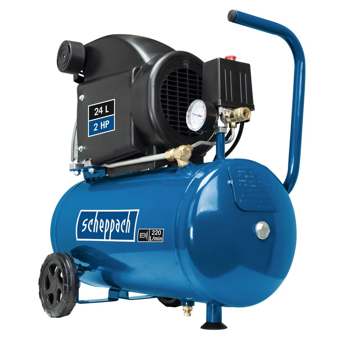 Compresor de Aire Scheppach HC26 8 bar 1500 W 24 L