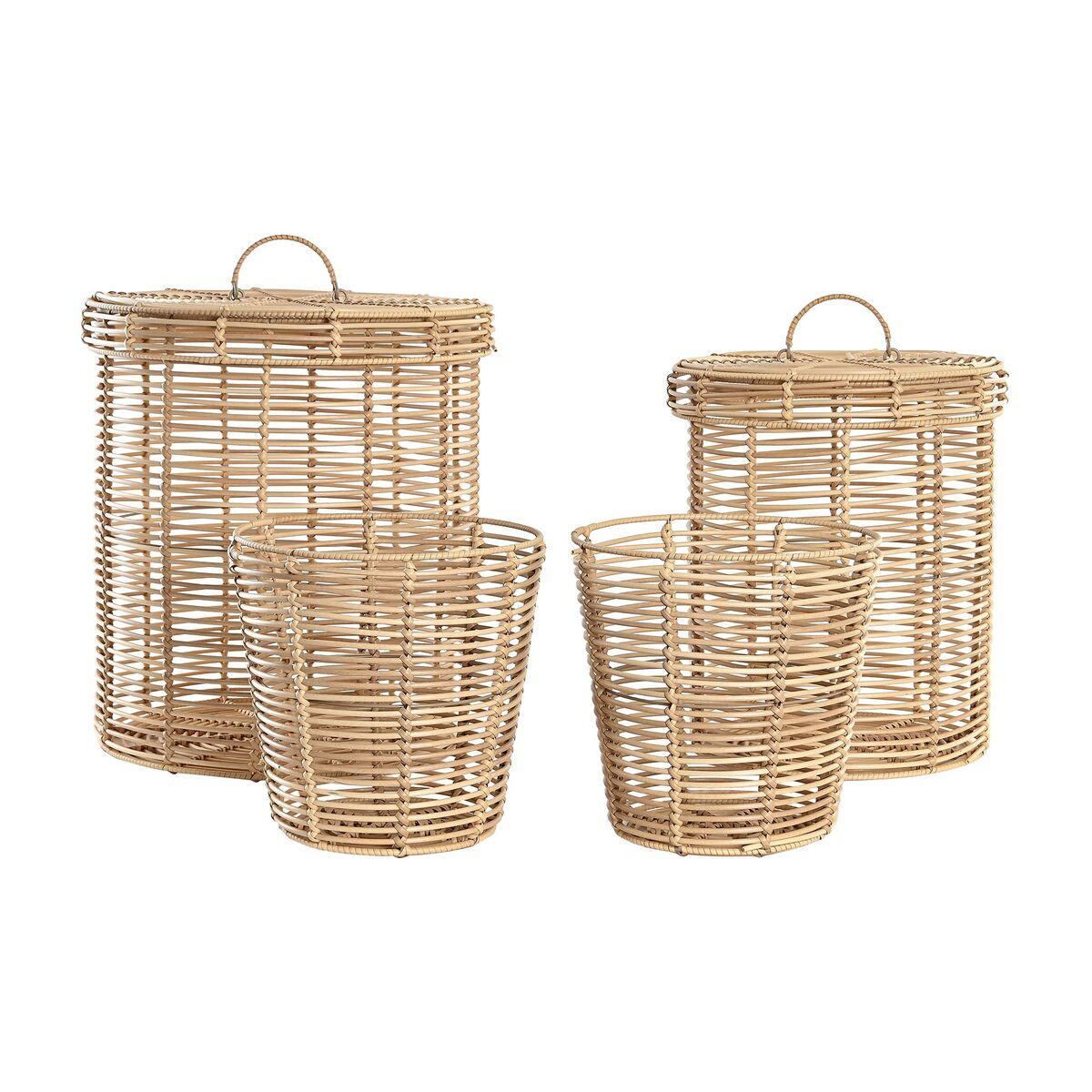 Juego de Cestas DKD Home Decor 42 x 42 x 48 cm Metal Polipropileno Boho