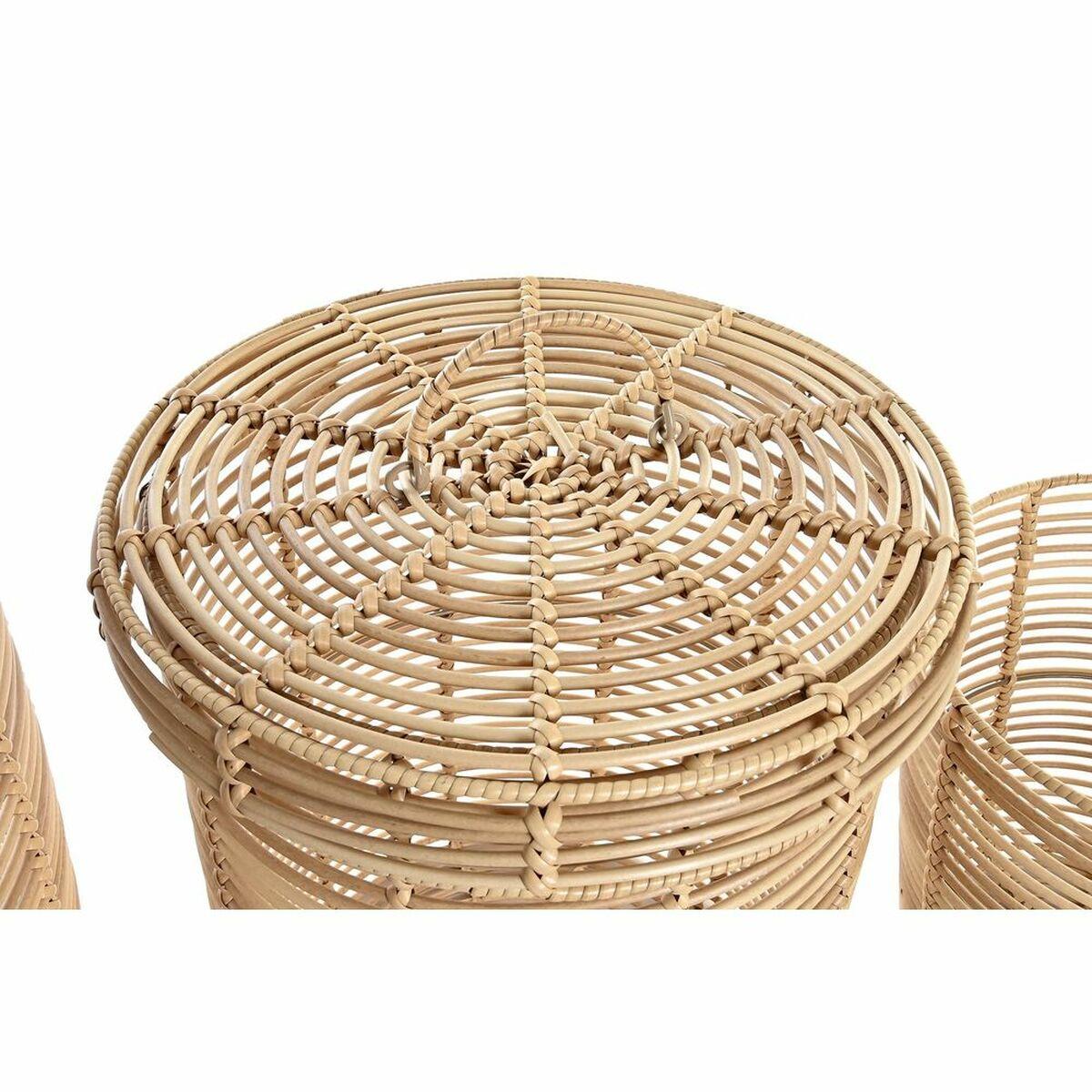 Juego de Cestas DKD Home Decor 42 x 42 x 48 cm Metal Polipropileno Boho