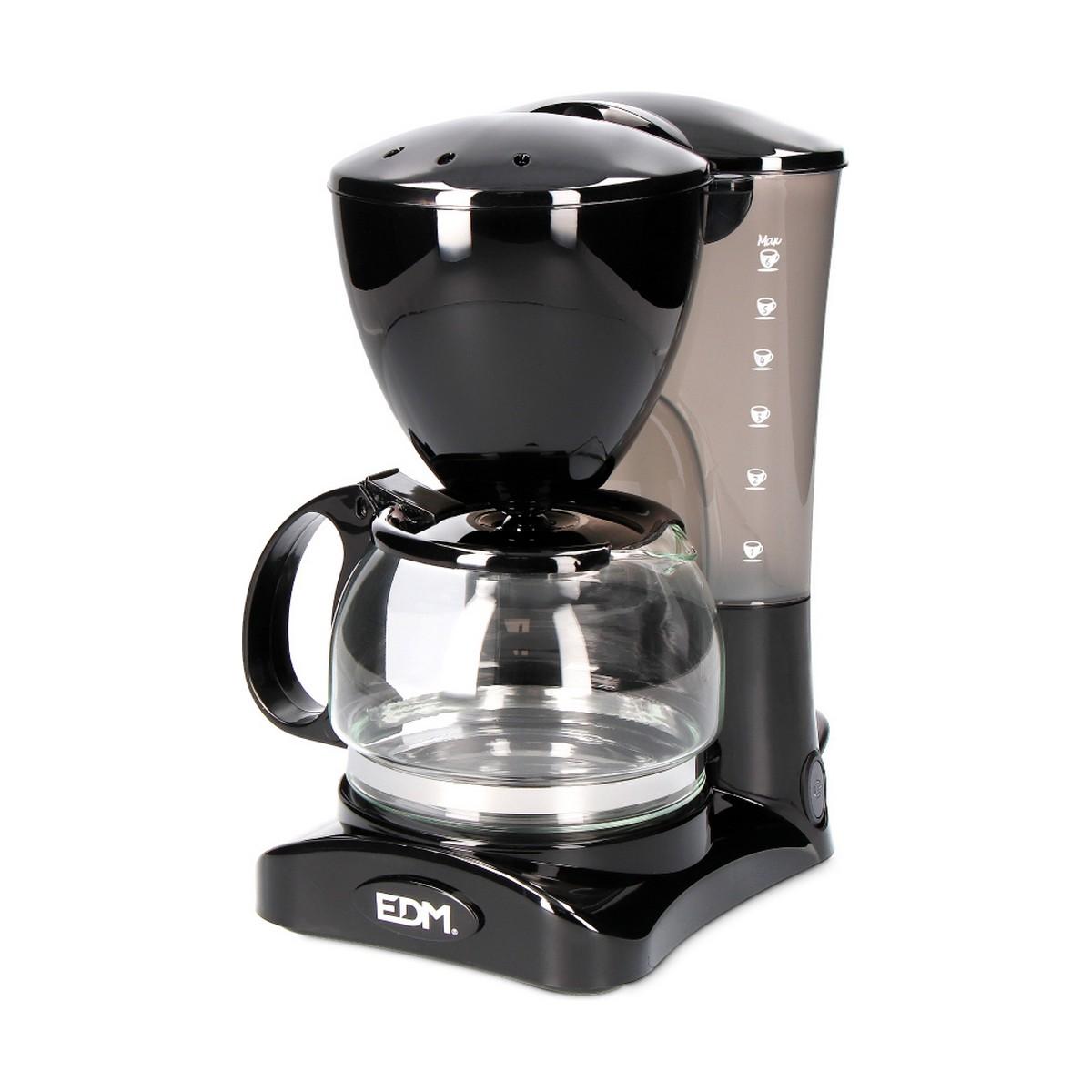 Cafetera de Goteo EDM 07653 Negro 550 W 6 Tazas 0,6 L