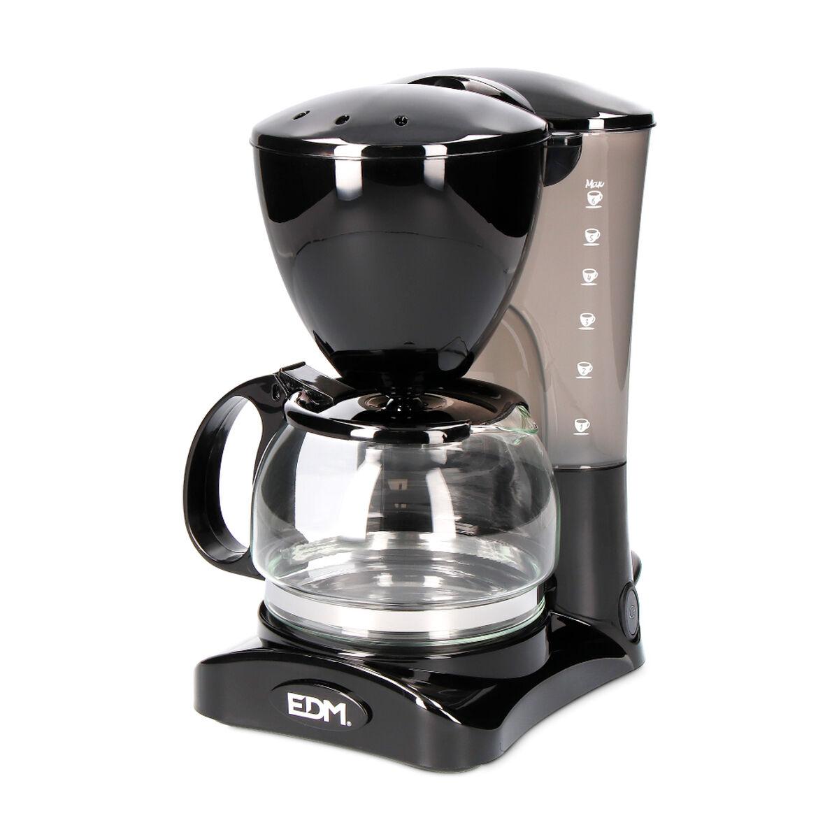 Cafetera de Goteo EDM 07653 Negro 550 W 6 Tazas 0,6 L