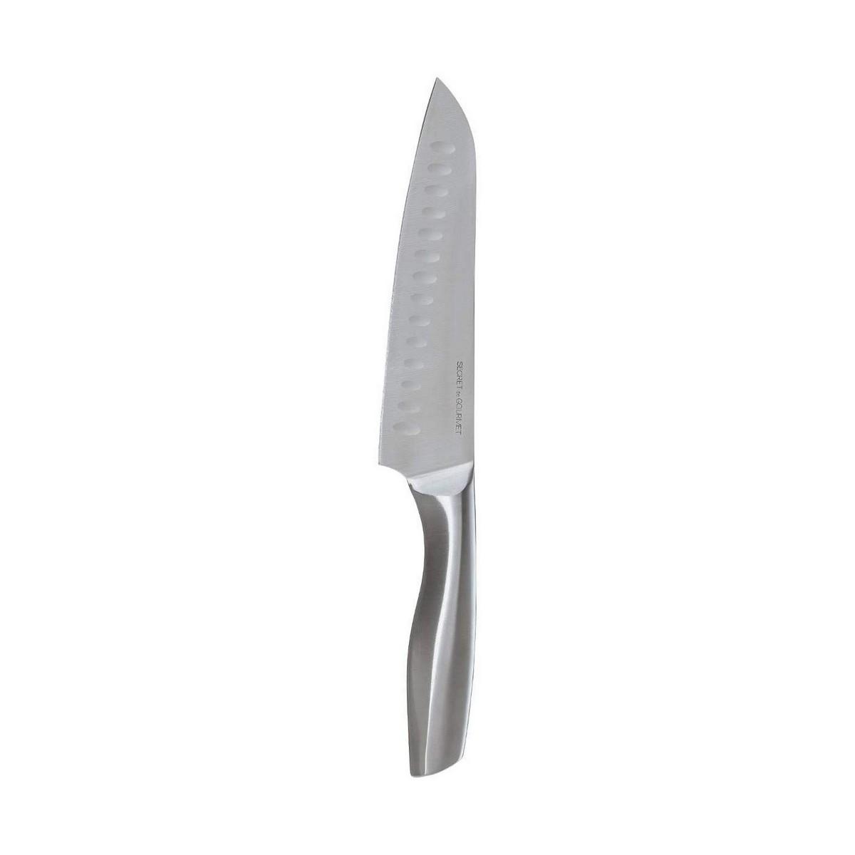Cuchillo Santoku Secret de Gourmet Acero Inoxidable (31,5 cm)