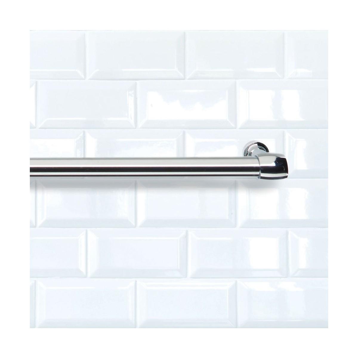 Portarrollo de Papel de Cocina Metaltex Lonardo Metal cromado inoxidable (78 cm)