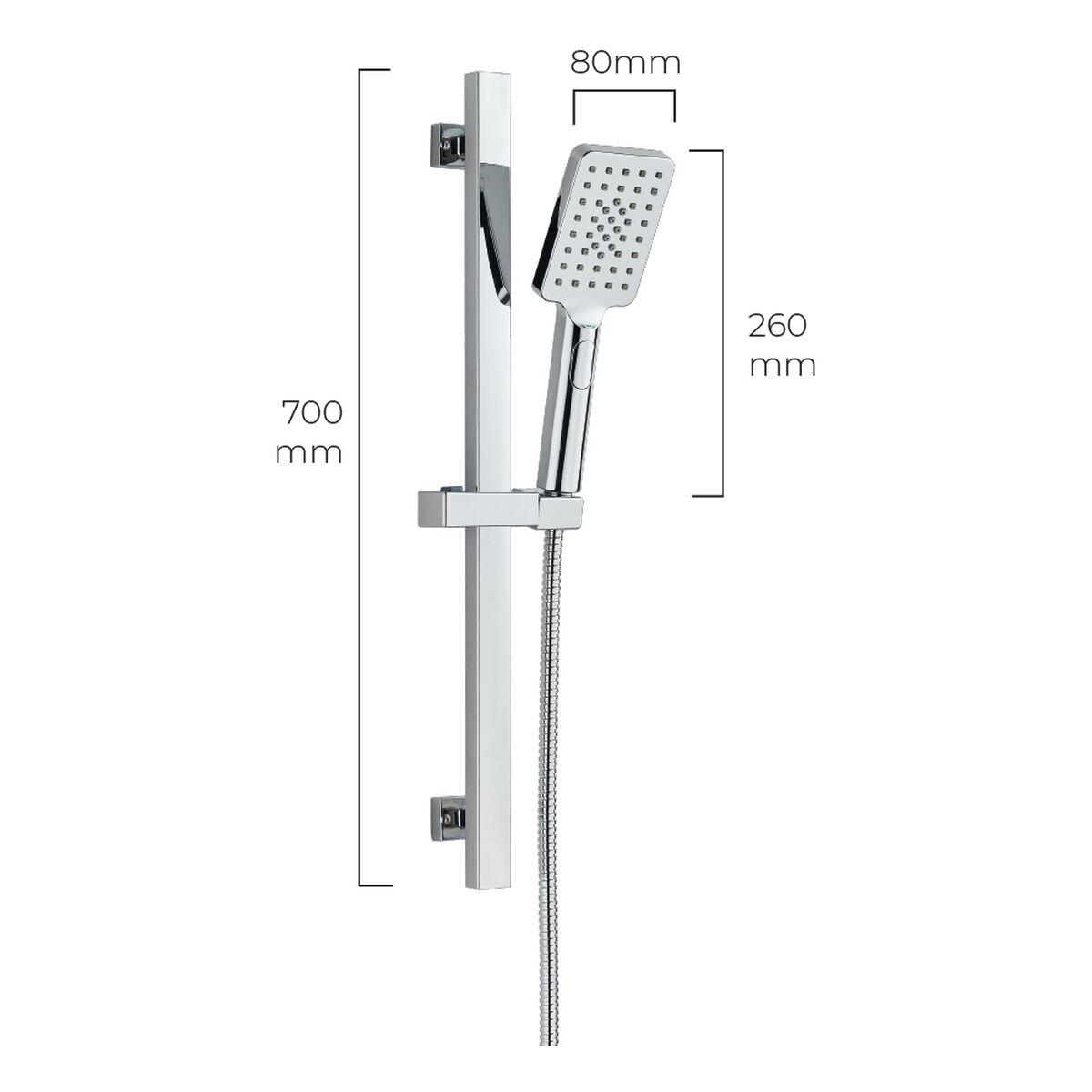 Columna de Ducha EDM 01149 Altea Acero Inoxidable Cromado