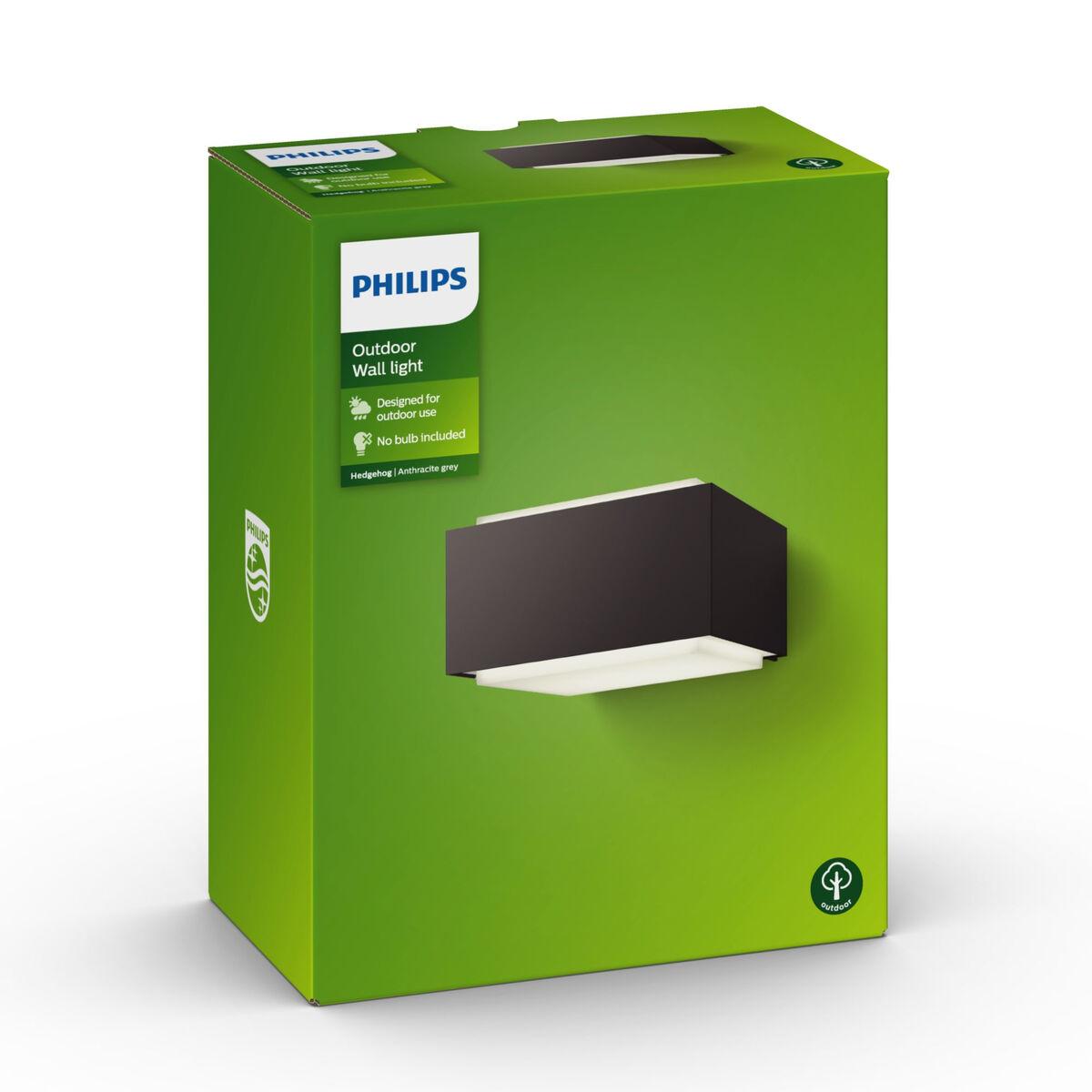 Aplique de Pared Philips 17337/93/PN Negro Aluminio 42 W E27 (1 unidad)