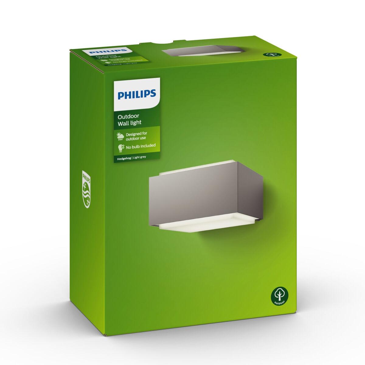 Aplique de Pared Philips 17337/87/PN Gris Aluminio 42 W E27