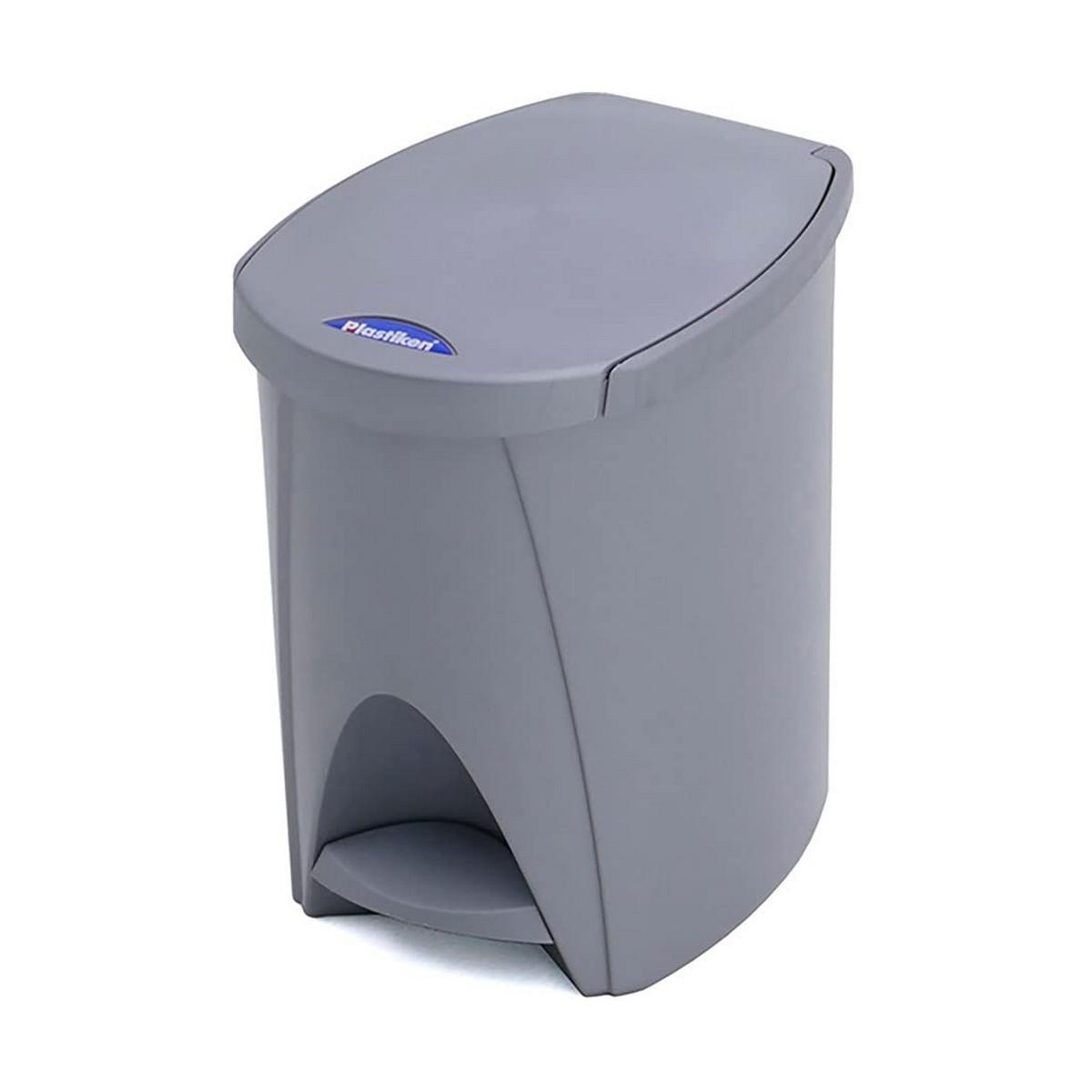 Papelera con Pedal Plateado (7 L)