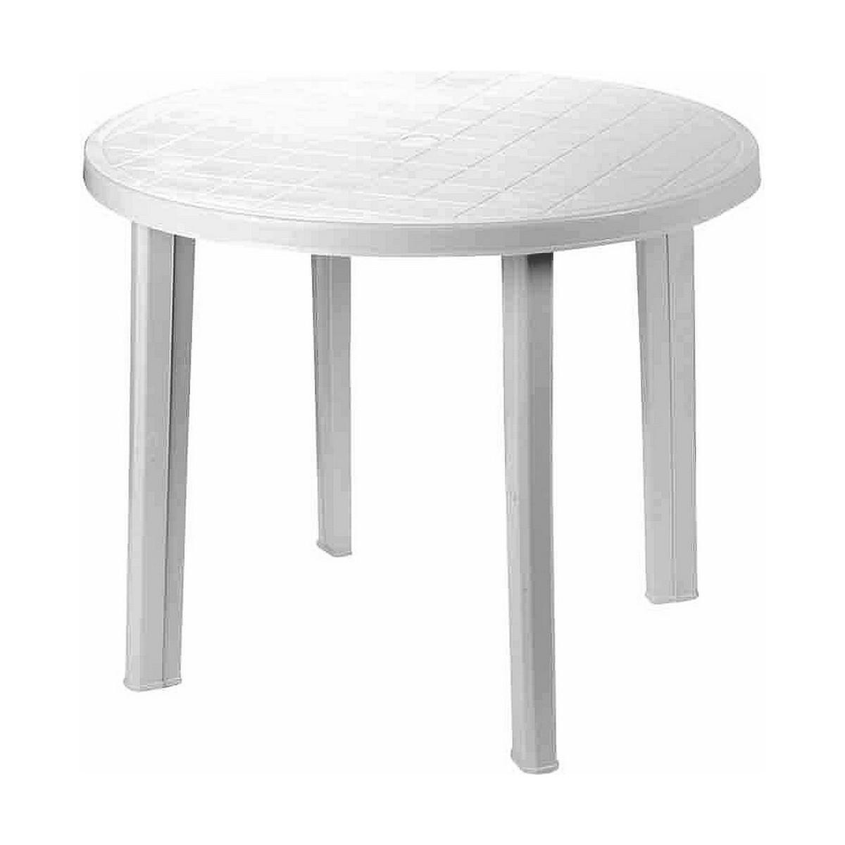 Mesa auxiliar IPAE Progarden 08330115 Blanco Resina 90 x 90 x 72 cm