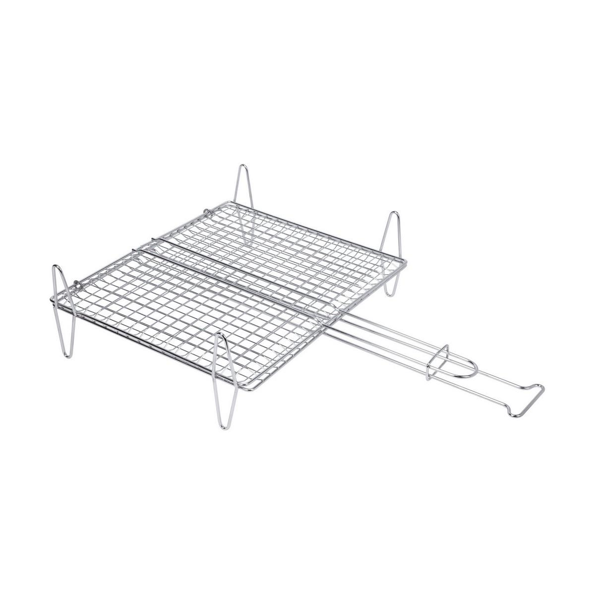 Parrilla de Barbacoa para Pescado Sauvic Zinc 30 x 35 cm