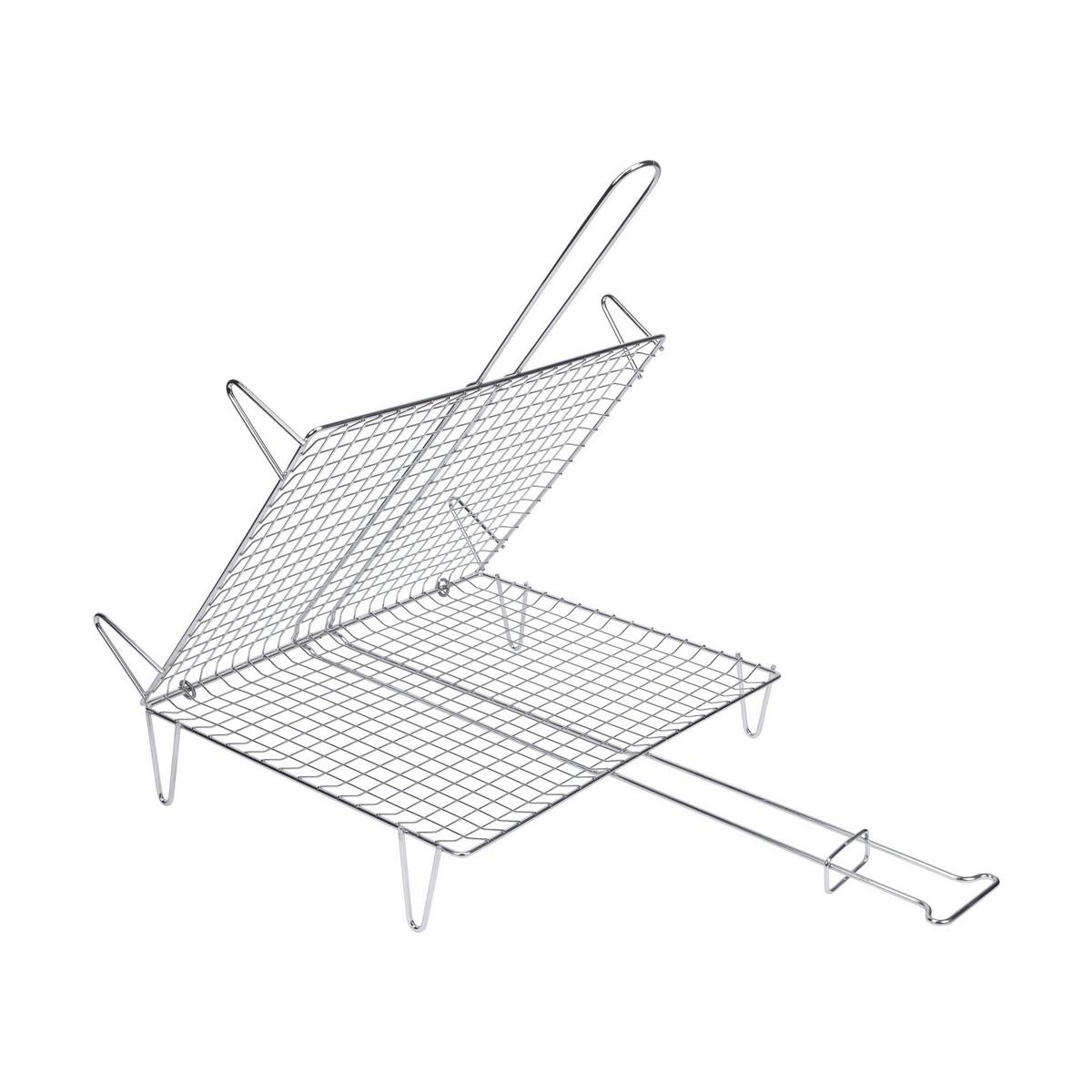 Parrilla de Barbacoa para Pescado Sauvic Zinc 30 x 35 cm