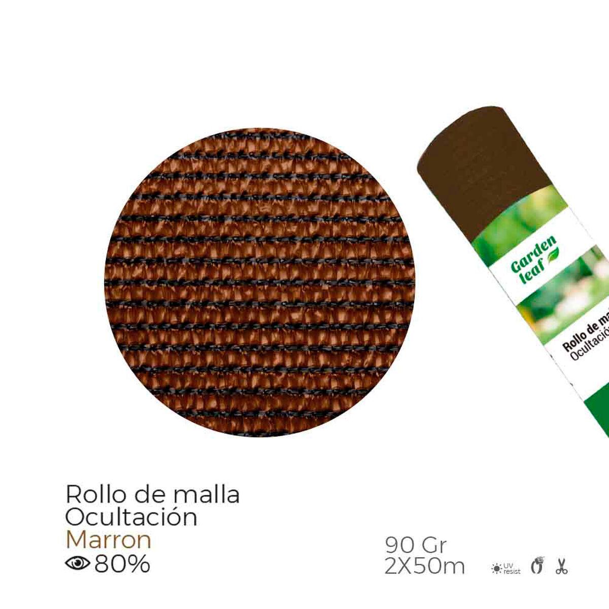 Malla de Ocultación EDM 75805 75805 Marrón Polipropileno 2 x 50 m