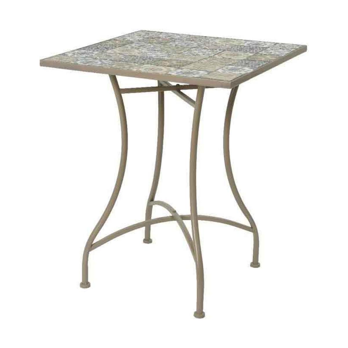 Mesa auxiliar Bistro Marrón (58 x 58 x 72 cm)