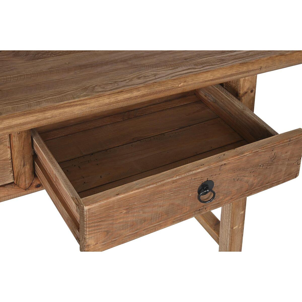 Consola DKD Home Decor Natural Madera Pino Madera Reciclada 140 x 38 x 80 cm