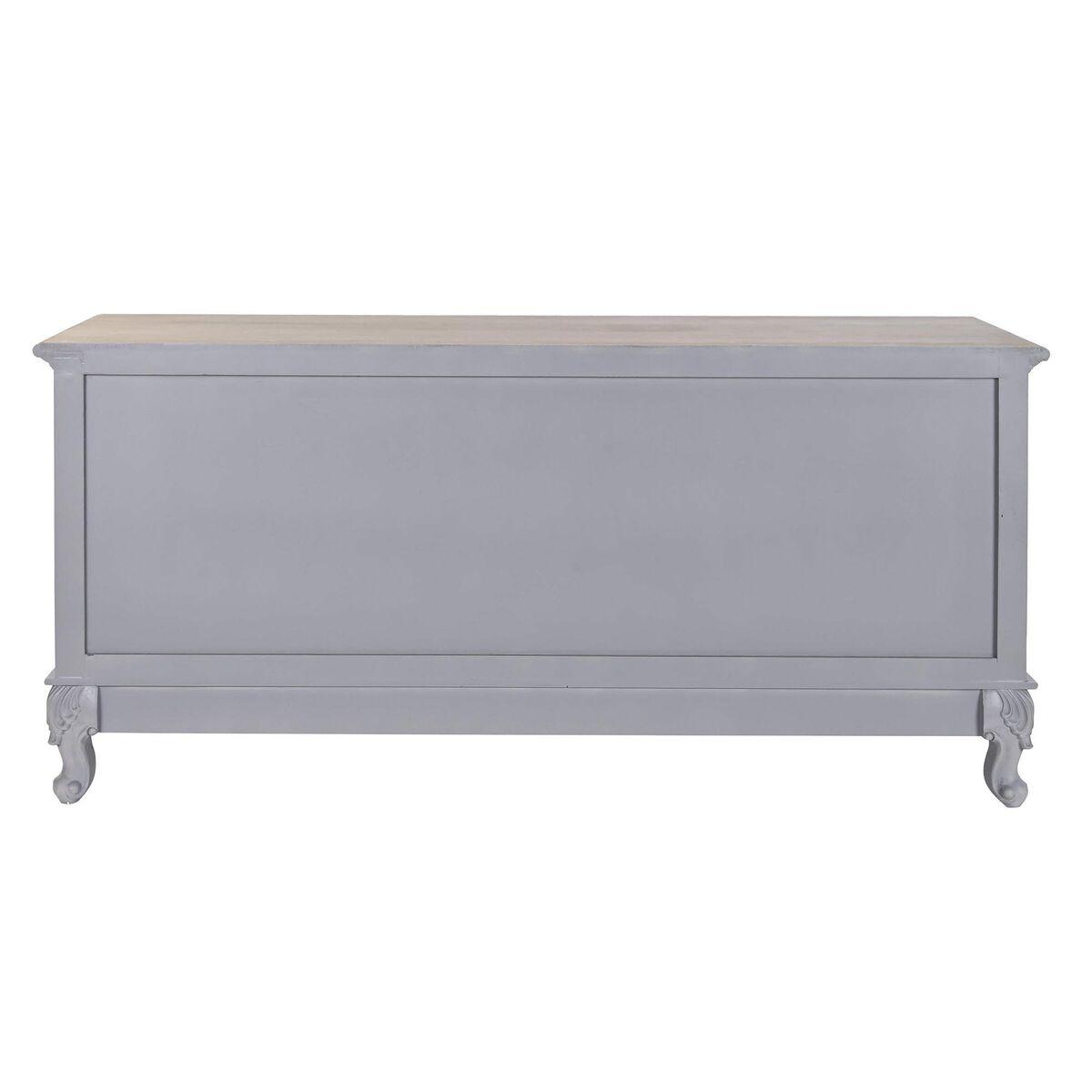 Mueble de TV DKD Home Decor Madera de Paulonia Madera MDF Gris Natural 120 x 40 x 56.5 cm 120 x 40 x 56,5 cm