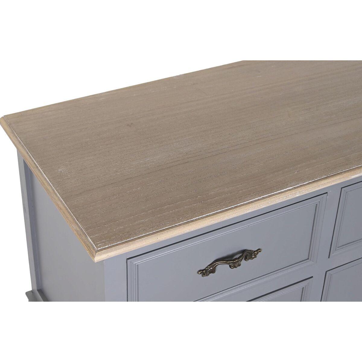 Mueble de TV DKD Home Decor Madera de Paulonia Madera MDF Gris Natural 120 x 40 x 56.5 cm 120 x 40 x 56,5 cm