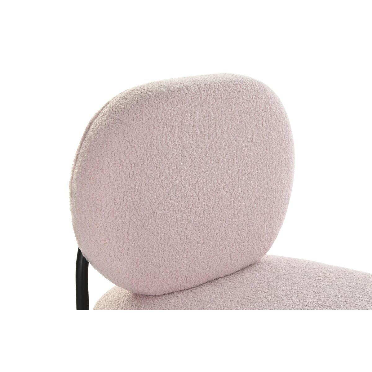 Sillón DKD Home Decor Negro Rosa Metal 51 x 61 x 79 cm