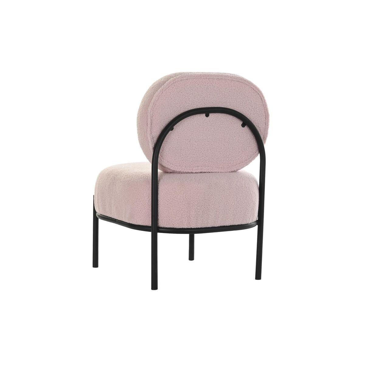 Sillón DKD Home Decor Negro Rosa Metal 51 x 61 x 79 cm