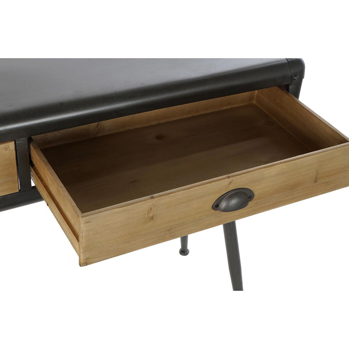Consola DKD Home Decor Natural Gris claro Metal Abeto 118 x 40 x 77 cm