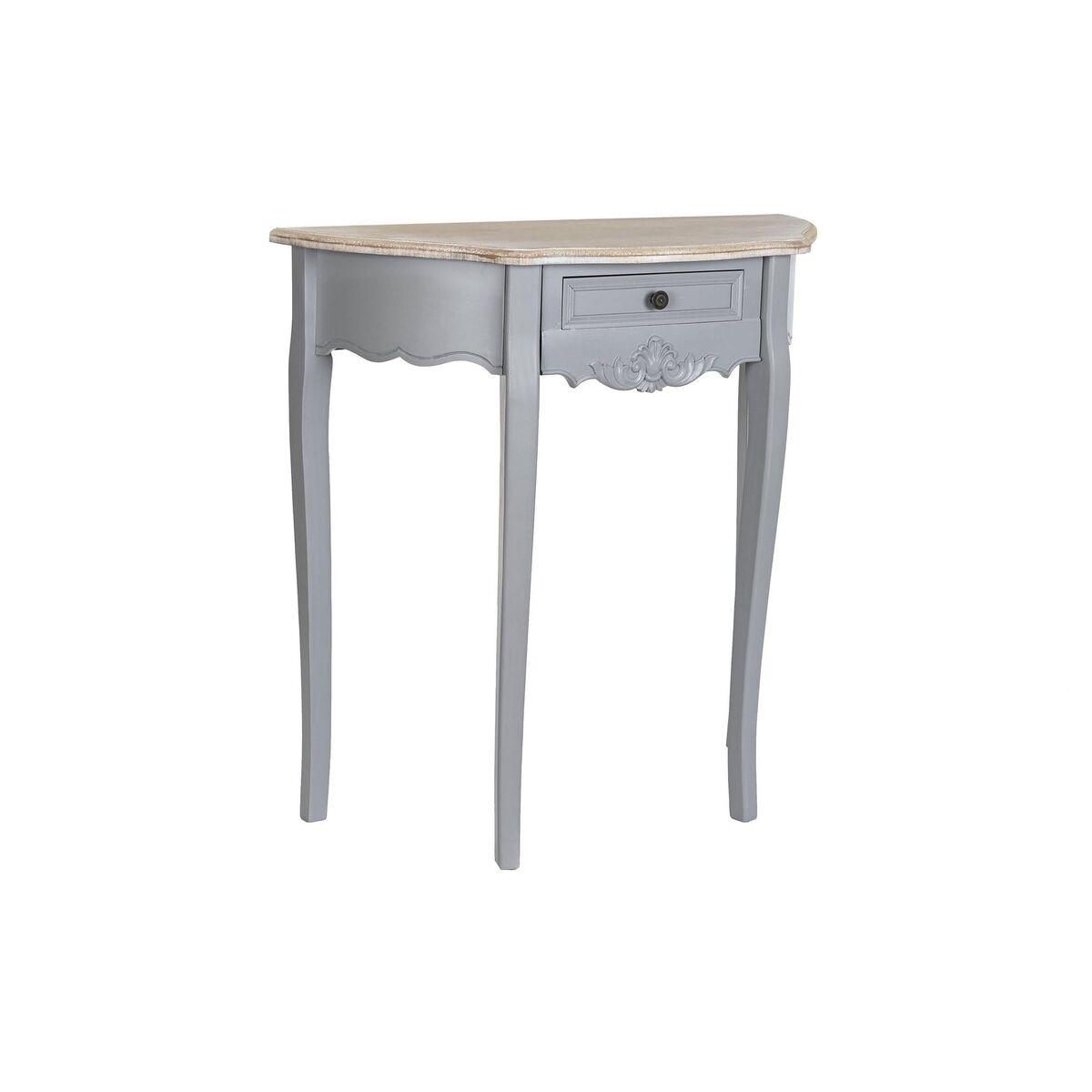 Consola DKD Home Decor Gris Natural Madera Madera de Paulonia Madera MDF 80.5 x 34 x 78.5 cm 80,5 x 34 x 78,5 cm