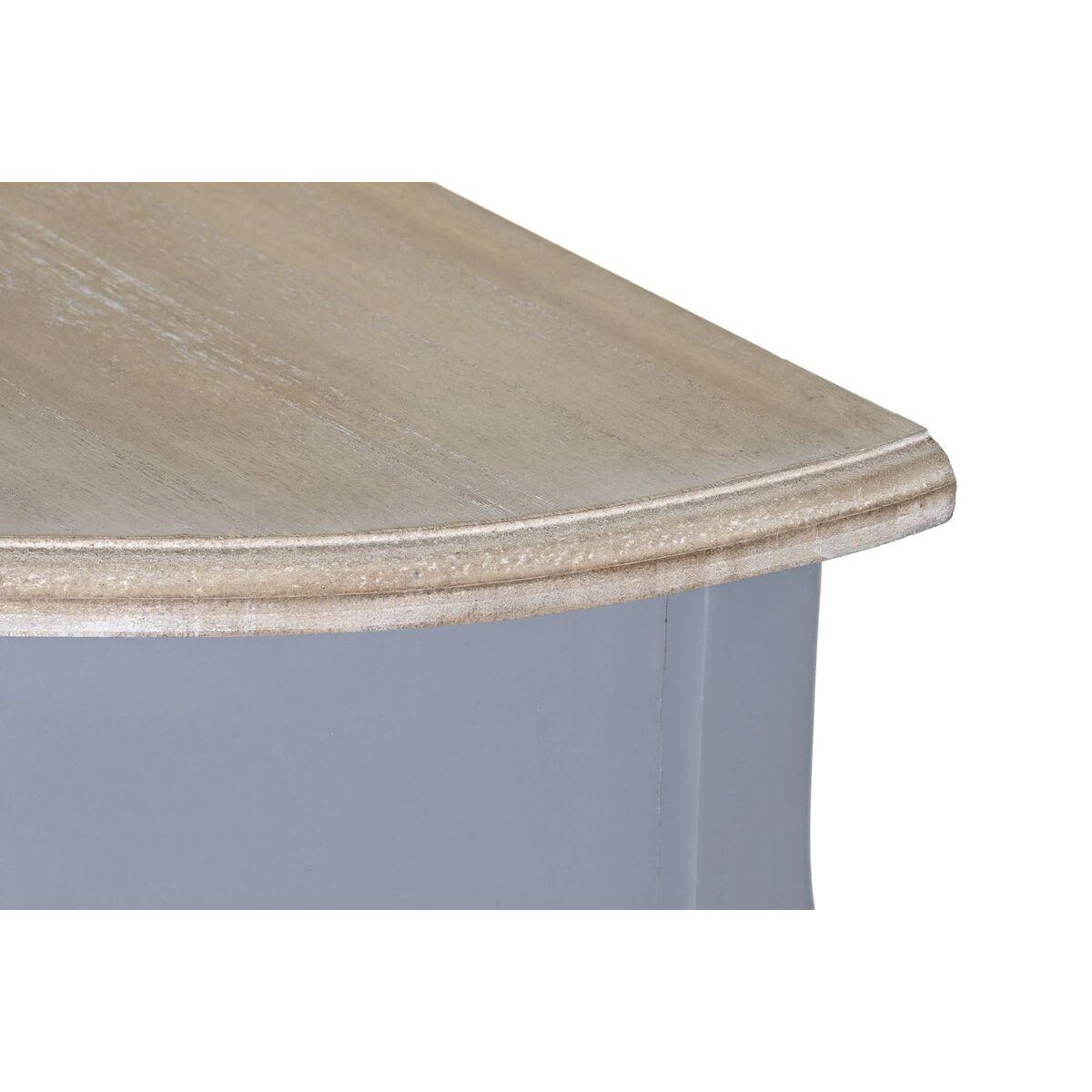 Consola DKD Home Decor Gris Natural Madera Madera de Paulonia Madera MDF 80.5 x 34 x 78.5 cm 80,5 x 34 x 78,5 cm