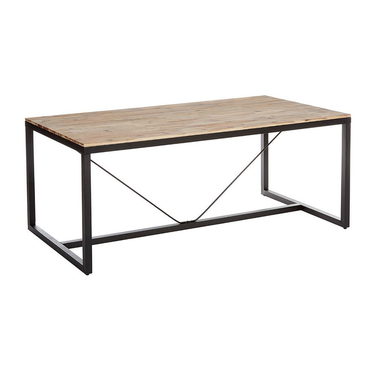Mesa de Comedor Atmosphera Edena Natural Marrón Madera de acacia (180 x 90 x 75 cm)