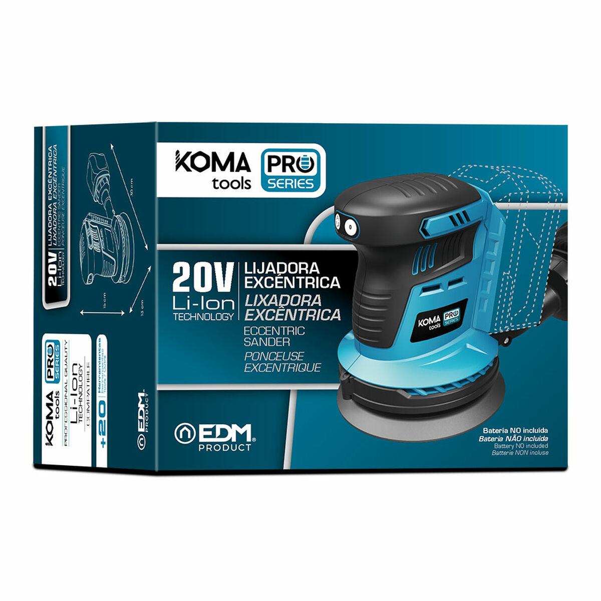 Lijadora excéntrica Koma Tools Brushless Ø 125 mm 20 V