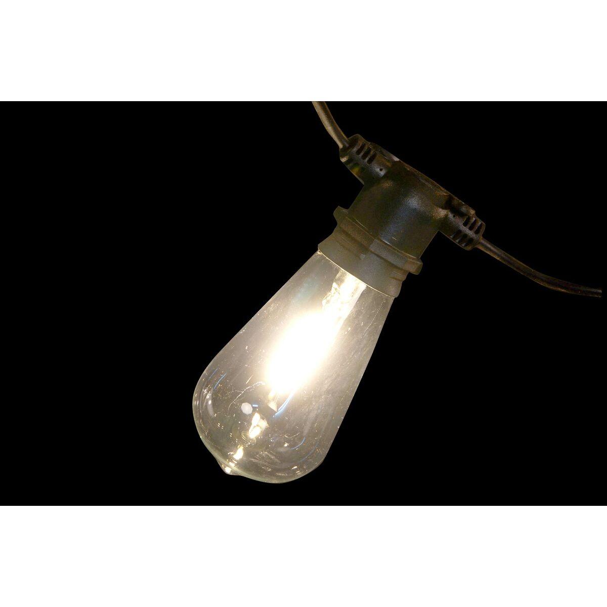 Guirnalda de Luces LED DKD Home Decor Negro E27 (6 x 15 x 950 cm)