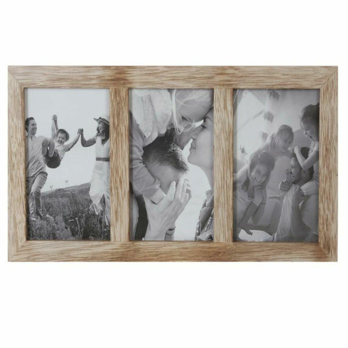 Marco de Fotos DKD Home Decor Cristal Natural Montaña Madera MDF (35 x 1,2 x 18 cm)