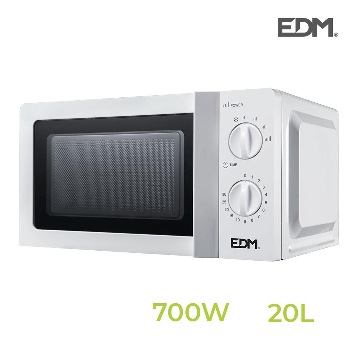 Microondas EDM Blanco Multicolor 700 W 20 L