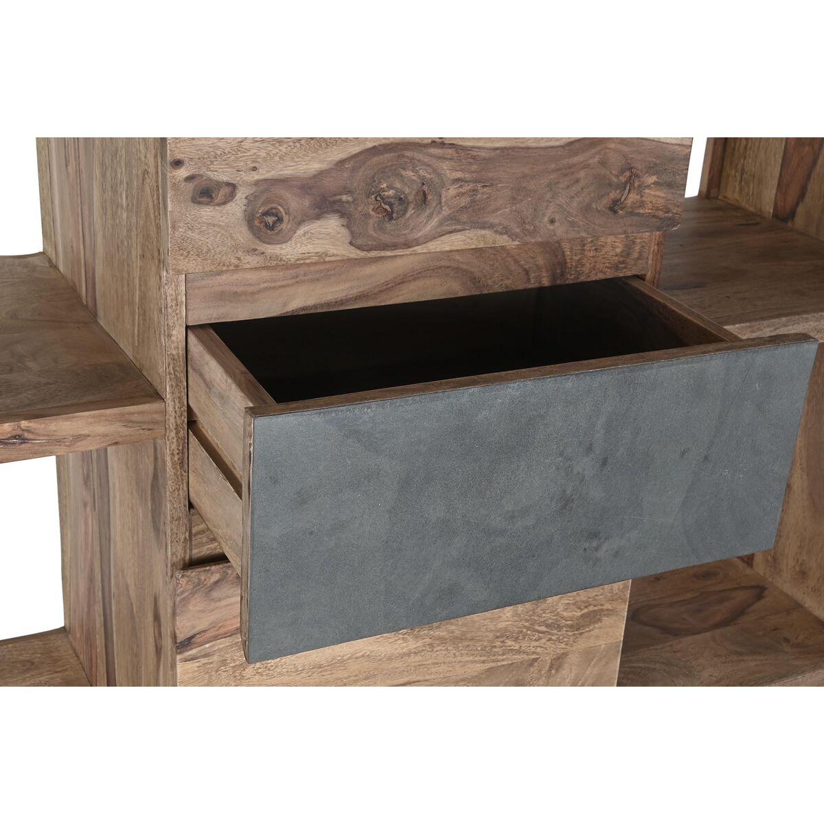 Estantería DKD Home Decor Sheesham Marrón Gris Natural Madera 120 x 40 x 185 cm