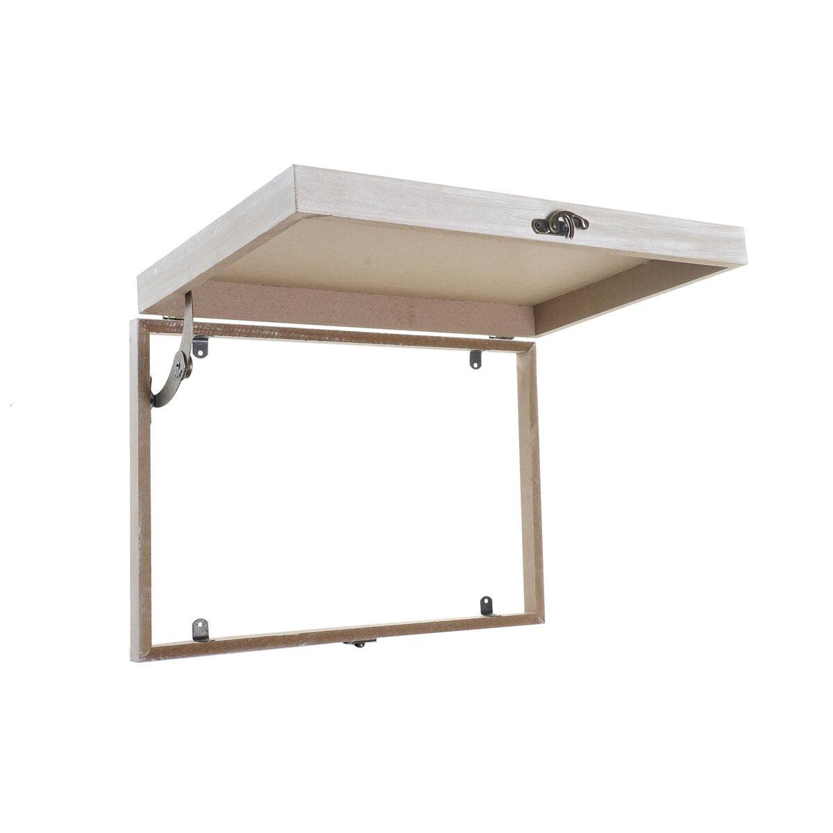 Caja Decorativa DKD Home Decor Amarillo Beige Rosa Madera MDF Flores Jarrón Contador (2 Unidades)