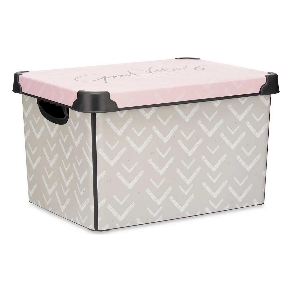 Caja de Almacenaje Vibes 22 L Con asas Plástico (30 x 23,5 x 40 cm)