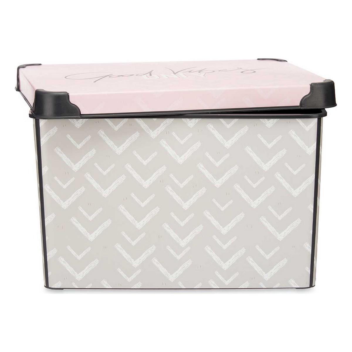 Caja de Almacenaje Vibes 22 L Con asas Plástico (30 x 23,5 x 40 cm)