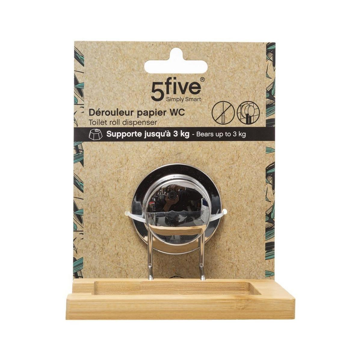 Portarrollos de Papel Higiénico 5five Simply Smart Natural Bambú
