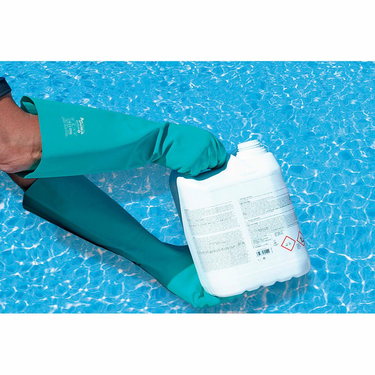 Guantes de Trabajo JUBA Verde Satinado Nitrilo Piscina