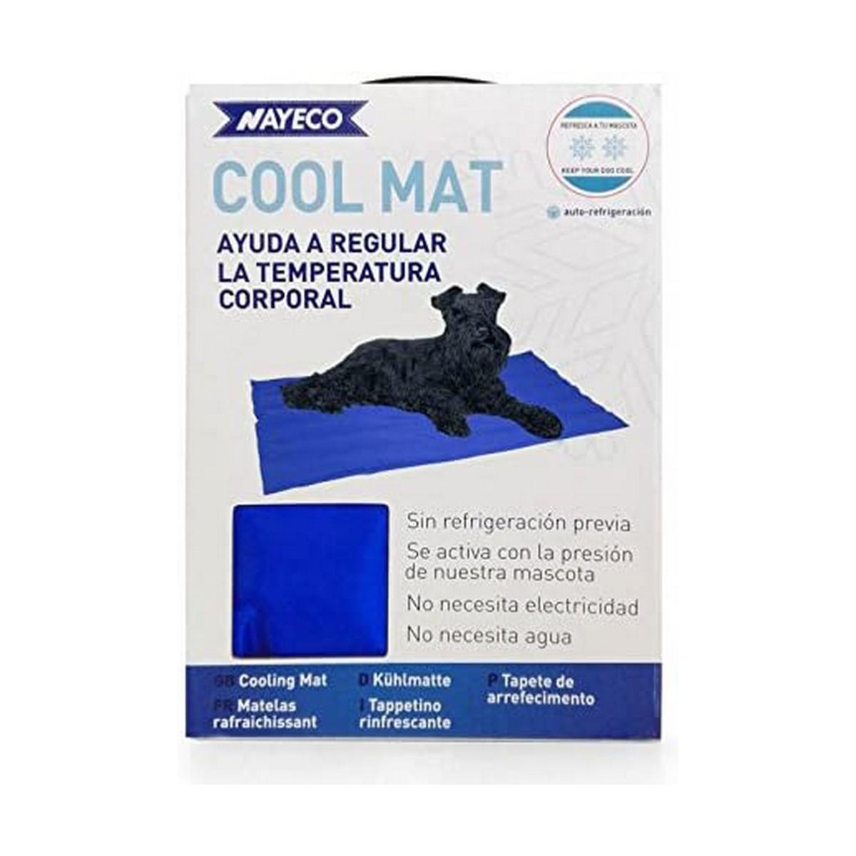 Alfombra para perros Nayeco Cool mat Azul Gel refrigerante (50 x 40 cm)