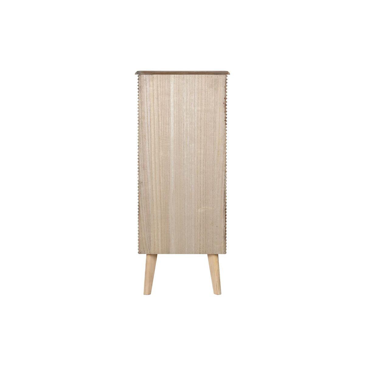 Cómoda DKD Home Decor Dorado Marrón claro Madera Madera de Paulonia Madera MDF Scandi 45 x 40 x 100 cm 42 x 40 x 100 cm