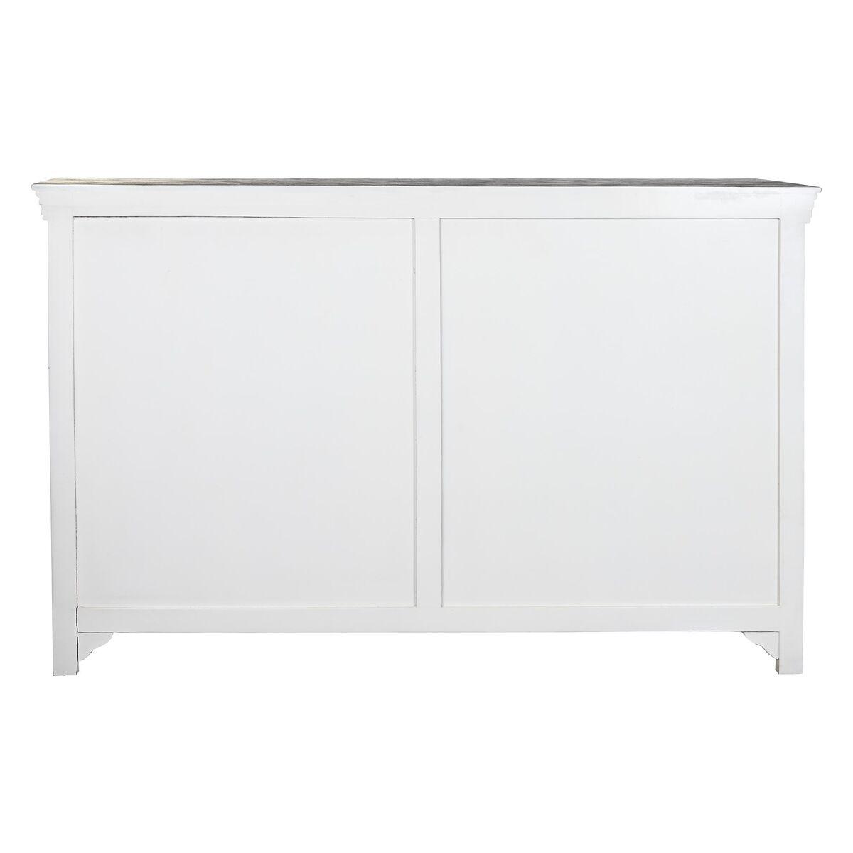 Aparador DKD Home Decor 165 x 45,7 x 105,4 cm Cristal Gris Blanco Marrón oscuro Madera de mango