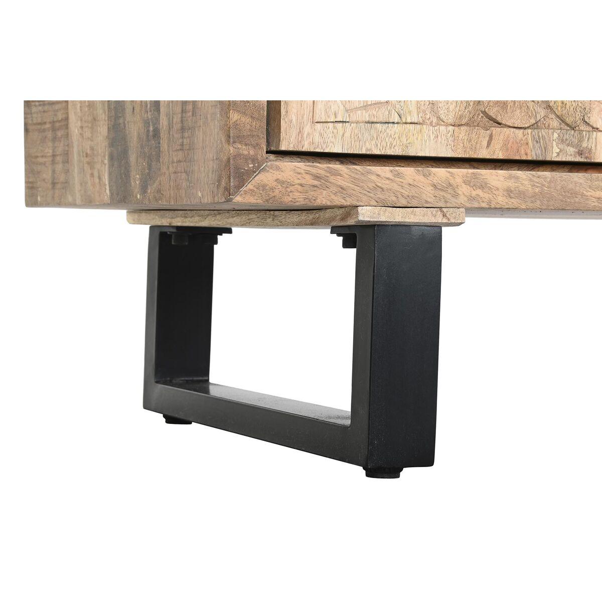 Aparador DKD Home Decor 160 x 40 x 80 cm 160 x 40 x 83 cm Natural Negro Metal Madera de mango
