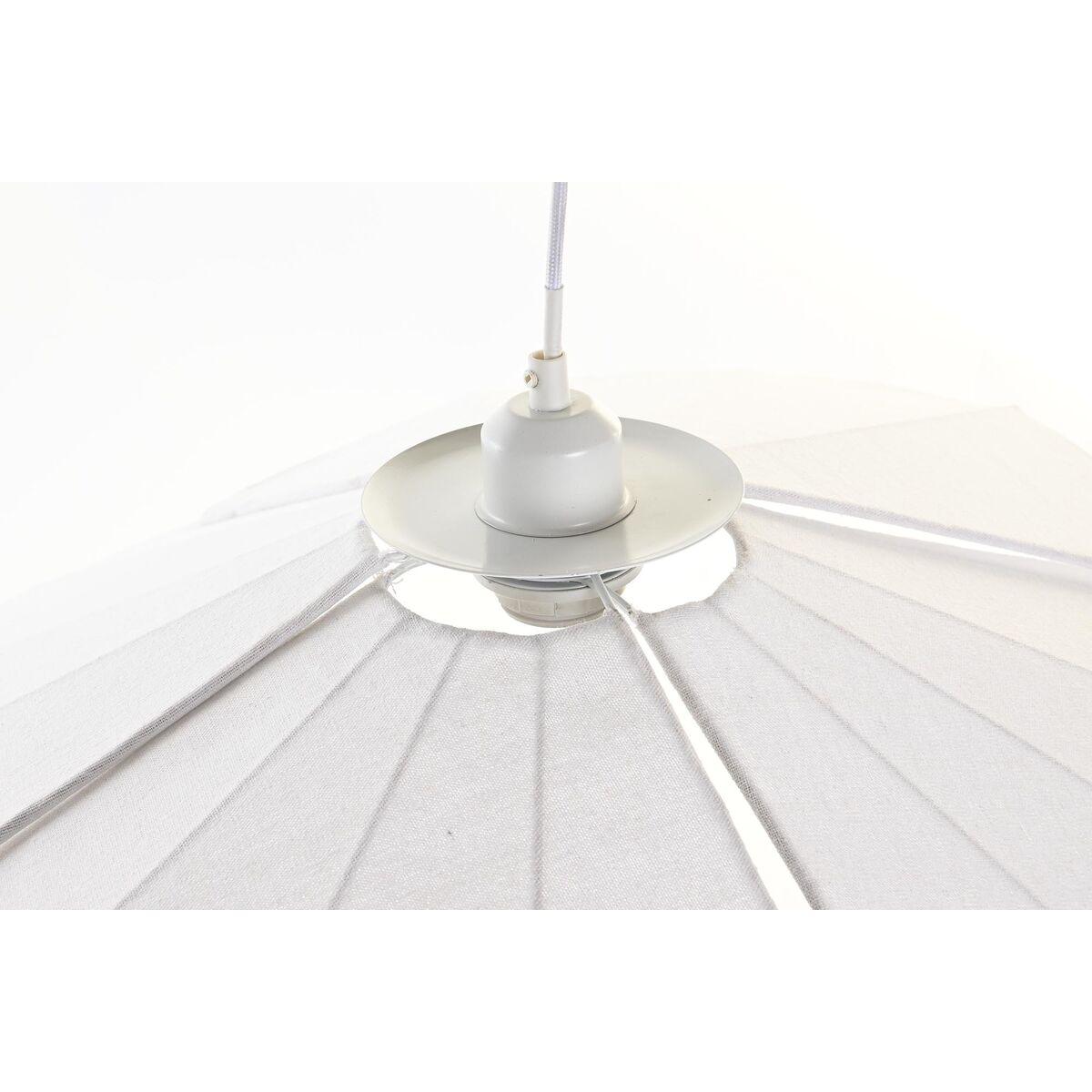 Lámpara de Techo DKD Home Decor Metal Lino Blanco 50 W (68 x 68 x 21 cm)