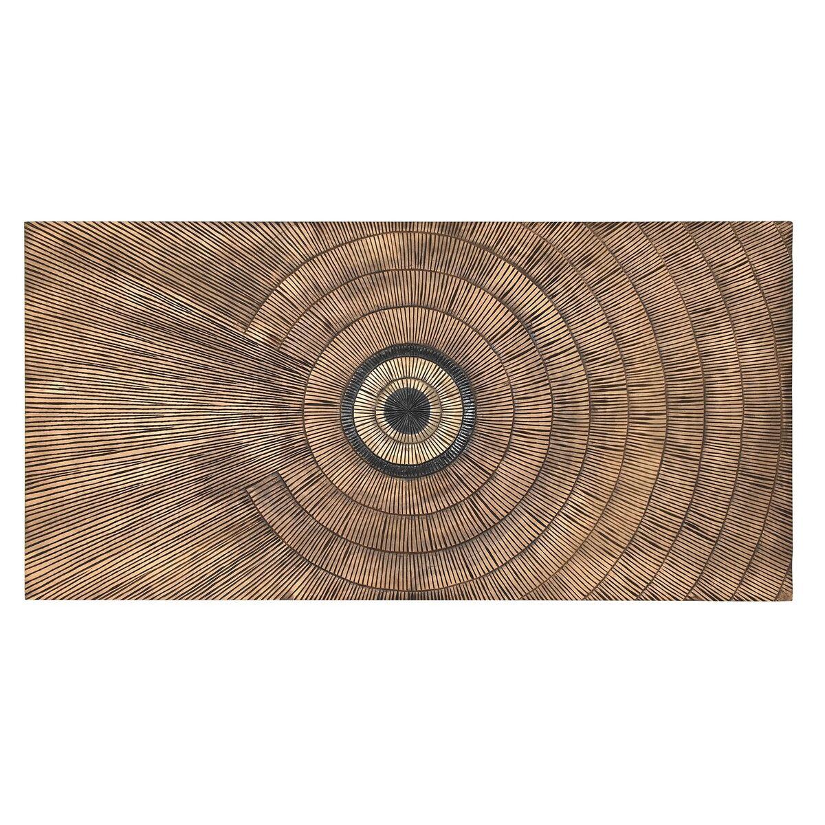 Cabecero de Cama DKD Home Decor Dorado Natural Madera MDF 180 x 3,5 x 90 cm 180,5 x 3,5 x 90,5 cm