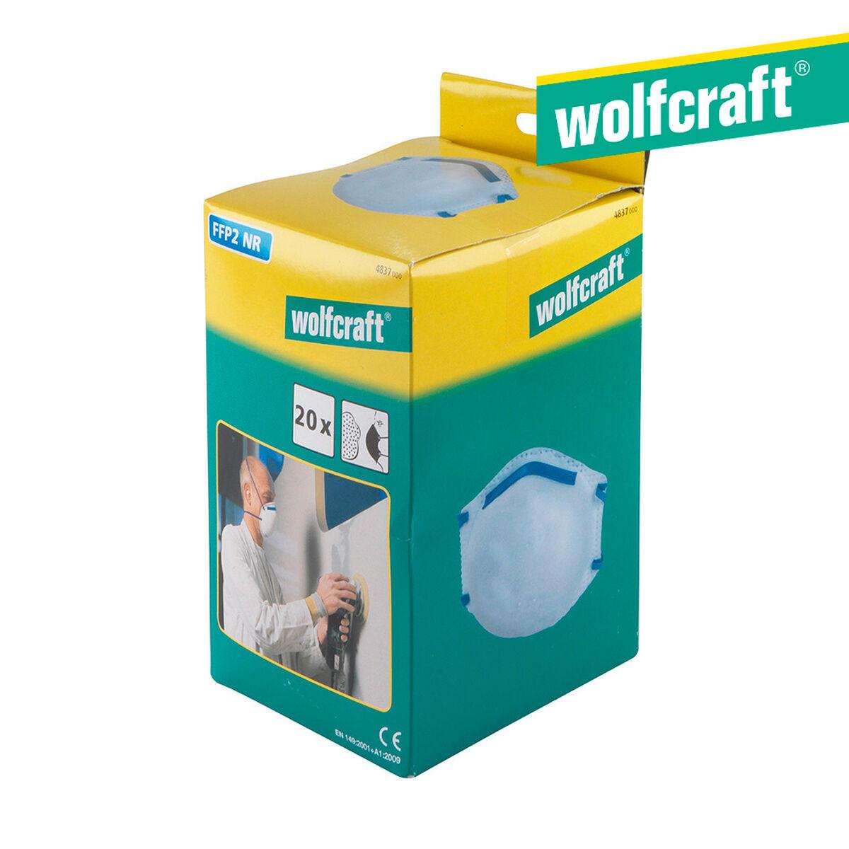 Mascarilla Wolfcraft 4837000 Antipolvo 20 Piezas FFP2