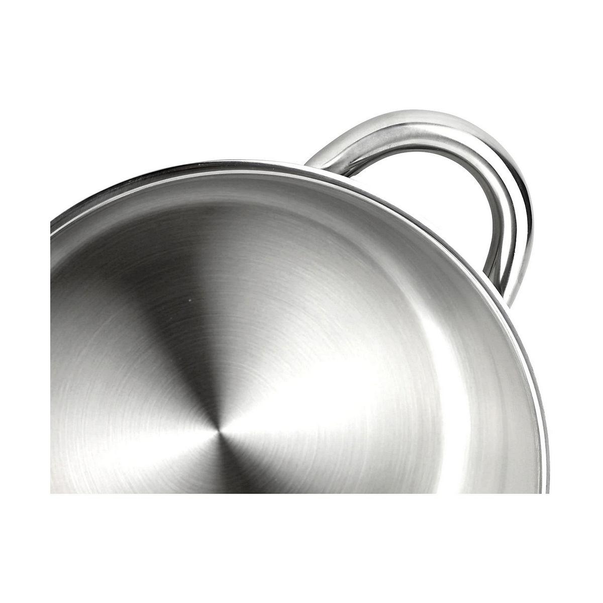 Cacerola Con Tapa FAGOR Silverinox Acero Inoxidable 18/10 Cromado (Ø 24 cm)