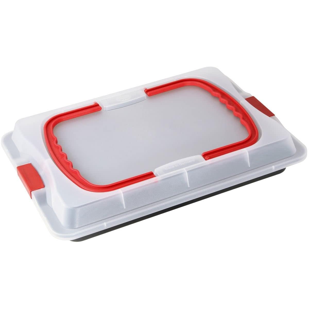 Rustidera Dr. Oetker Bake & Go Con Tapa Negro Acero Inoxidable Acero Plástico 29 x 42 x 4 cm