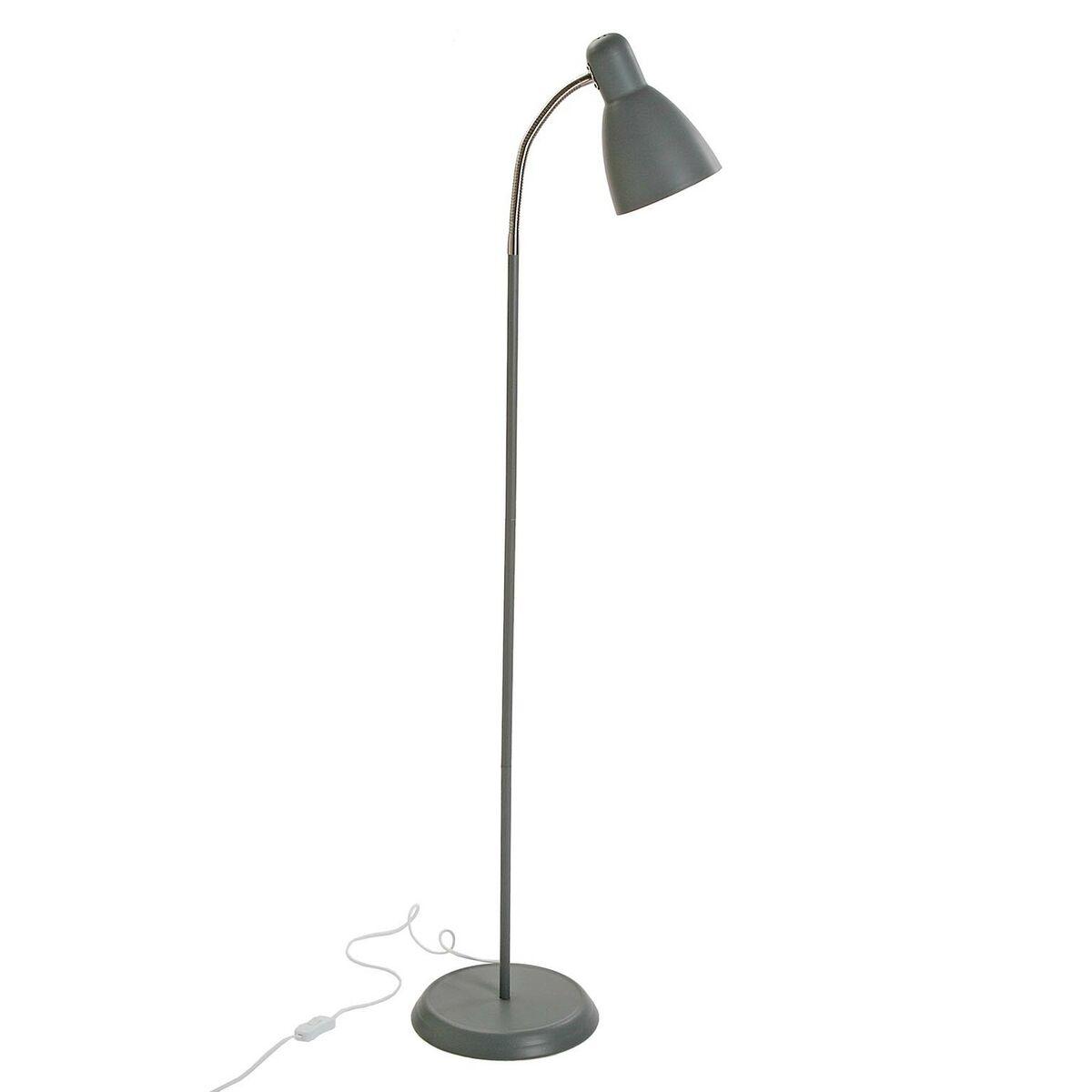 Lámpara de Pie Versa Gris Metal (18 x 132 x 33 cm)